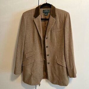 LIKE NEW Brown Tweed Ralph Lauren Riding Jacket